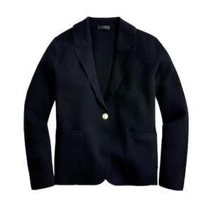 J. Crew Black Camille Shrunken Sweater Blazer